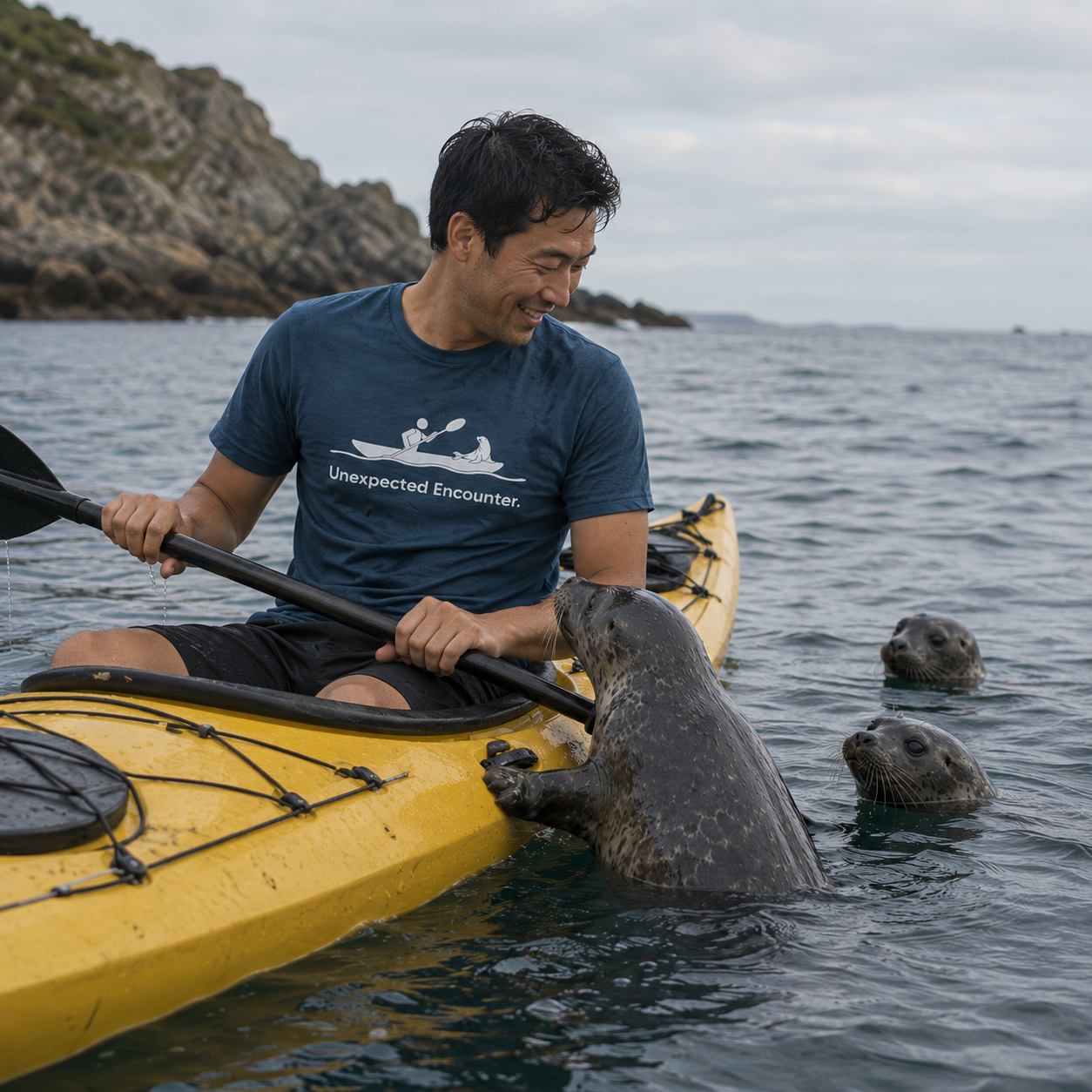 Unexpected Encounter - Seal Kayaker Male